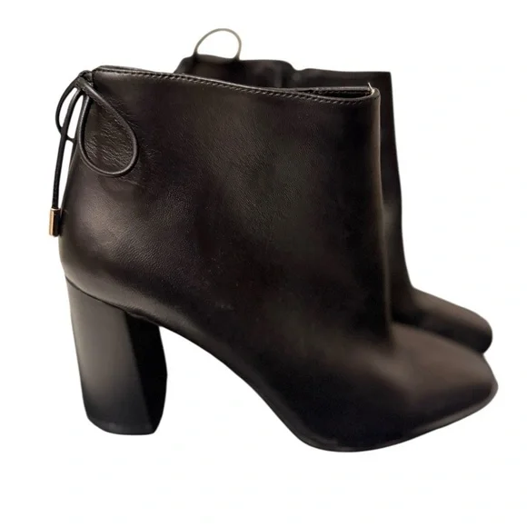 Black TINCTAMATONA CONCENTE Leather Ankle Boots new in the box - Picture 8 of 12